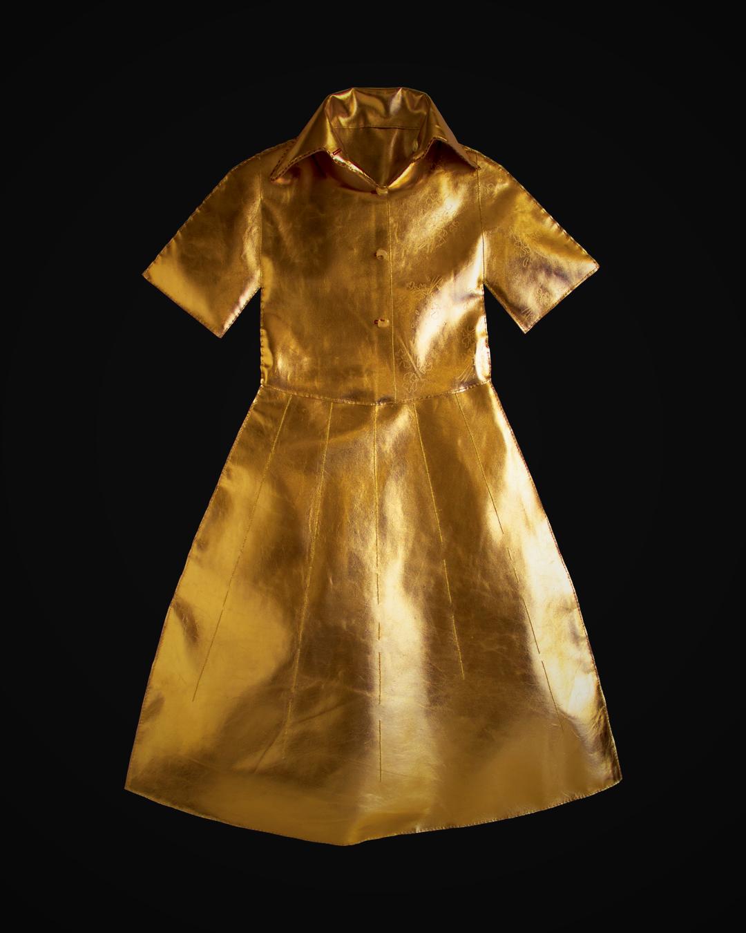Gold_#zimmer0 — golden dress